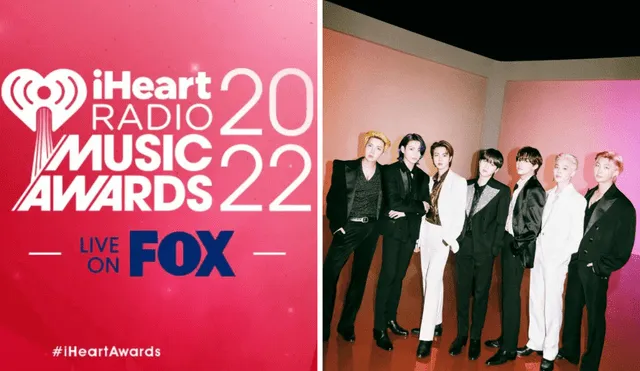 BTS sigue apareciendo como nominado en los iHeartRadio Music Awards 2022. Foto composición: iHeartRadio y BIGHIT