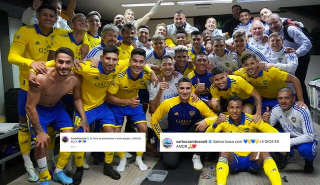 Boca Juniors le volvió a ganar a River Plate después de 5 años. Foto: Twitter Luis Advíncula/captura Instagram Carlos Zambrano