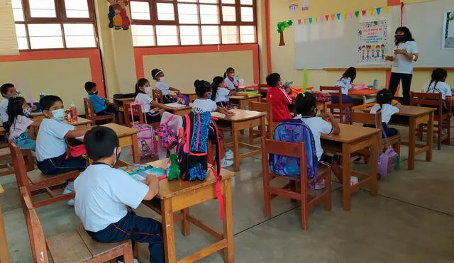 Panorama en el colegio Naylamp de Chiclayo. Foto: Rosa Quincho