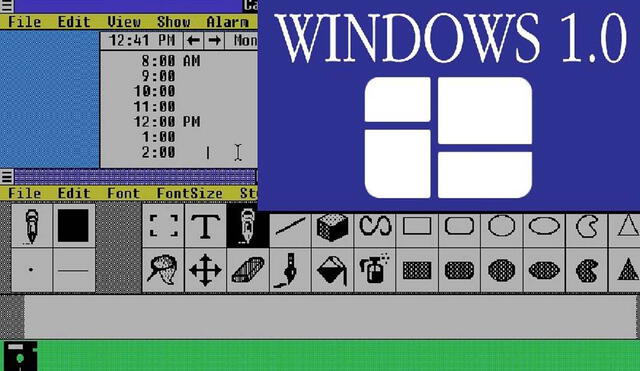 Windows 1.0 fue lanzado el 20 de noviembre de 1985. Foto: Muy Computer