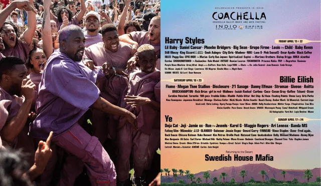 Miles de fanáticos de Coachella no quieren ver a Kanye West en el festival. Foto: composición/ NY Post/ Dod Magazine