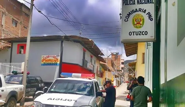 Comisaría de Otuzco recibió la información sobre el baleado. Foto: videocaptura