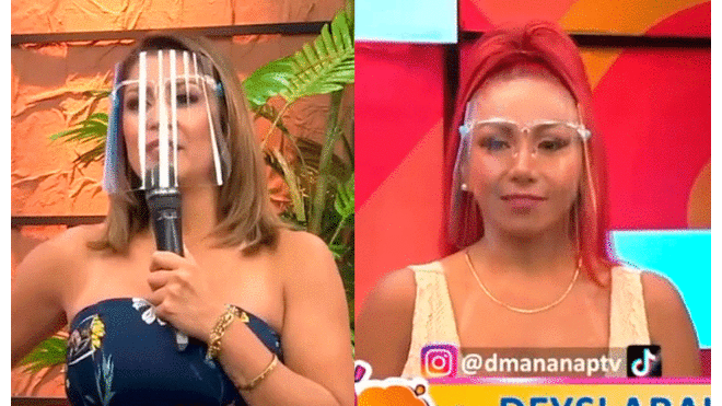 Karla Tarazona aconseja a Deysi Araujo sobre su relación con el exjuez Jackson Torres. Foto: composición captura de Panamericana TV