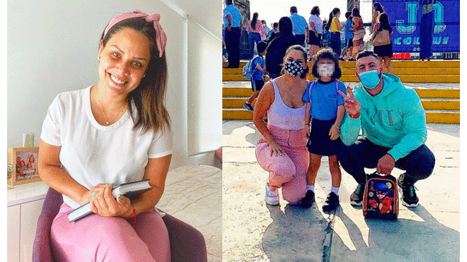 Andrea San Martín contenta por el regreso a clases de su hija mayor. Foto: composición Andrea San Martín/Instagram