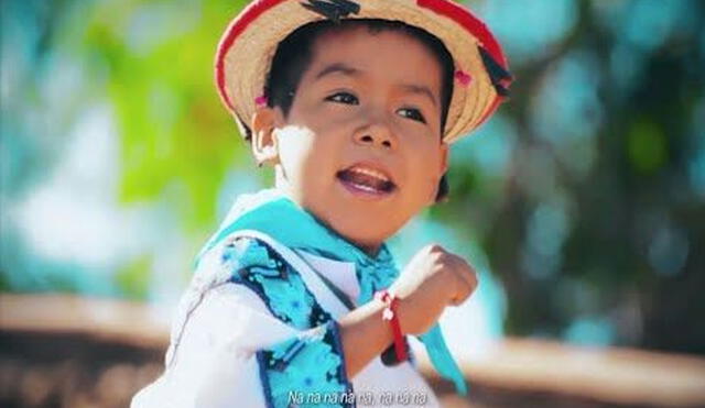 Con tan solo 9 años, Yuawi López se convirtió en una 'estrella' en las redes sociales con el popular tema "Movimiento Naranja". Foto: captura de YouTube