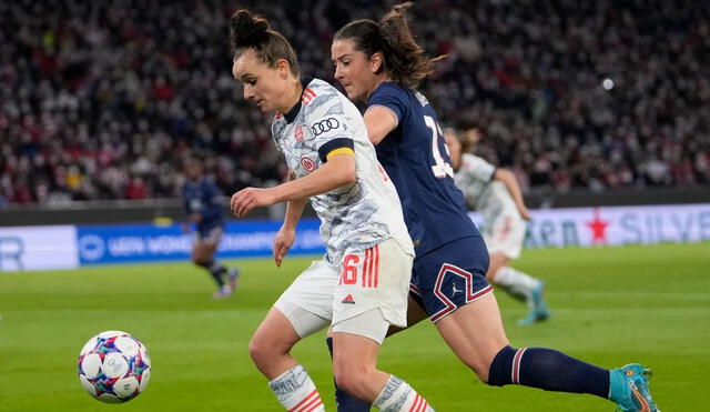 Bayern Múnich y PSG juegan por los cuartos de final de la Champions League femenina. Foto: Bayern Múnich.