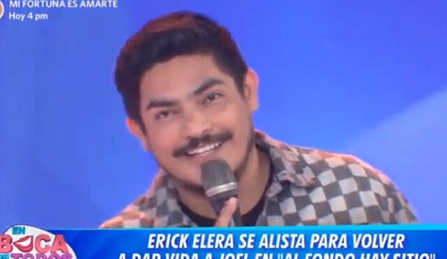 Erick Elera volverá a darle vida a Joel González en "Al fondo hay sitio". Foto: captura de América TV