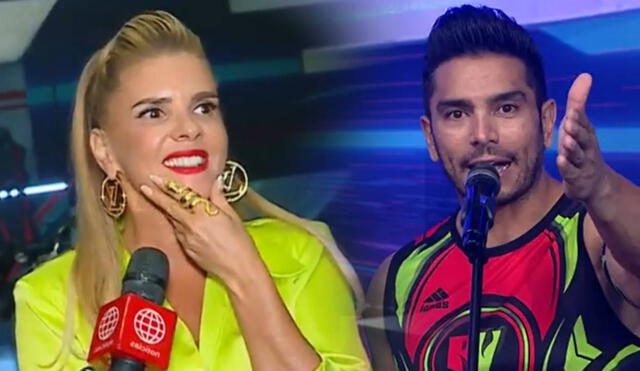 Johanna San Miguel asegura que ve a Rafael Cardozo y demás competidores de EEG como a sus hijos. Foto: composición/ captura de América TV