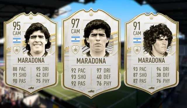 Los items de Ícono de Diego Maradona ya no estarán disponibles en packs, DCP y FUT Draft. Foto: HobbyConsolas