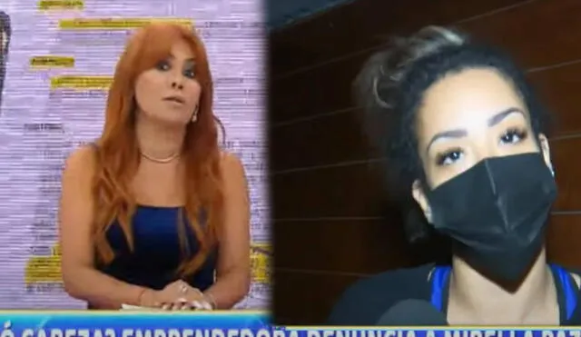 Magaly Medina molesta por la actitud de Mirella Paz. Foto: captura de ATV