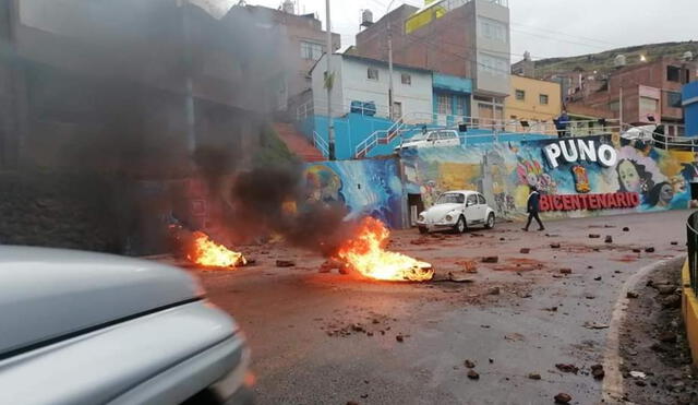 Bloqueos en varios tramos de la avenida Circunvalación, Huáscar, entre otros. Foto: El Portal Universitario