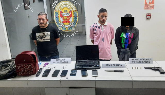 La Policía informó que  los detenidos fueron reconocidos por la agraviada. Foto: PNP