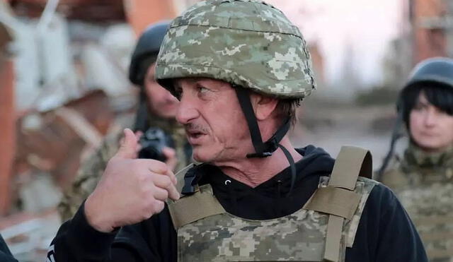 Sean Penn arribó a Ucrania para filmar un documental sobre la invasión en Rusia. Foto: Agencias