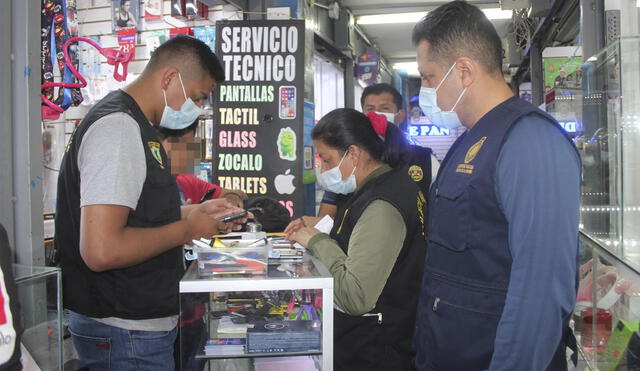 Fiscales iniciarán las investigaciones en contra de los propietarios y vendedores de dichos celulares. Foto. Ministerio Público Cajamarca