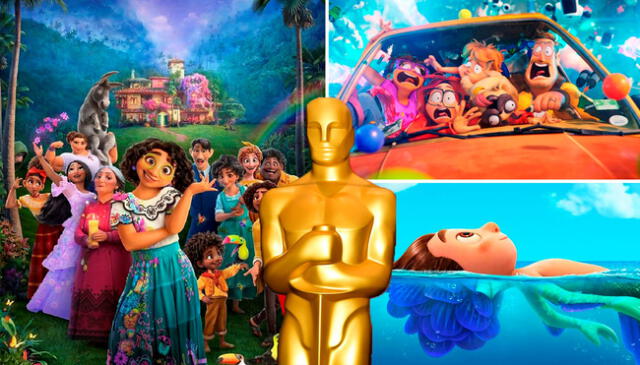 "Encanto", "Luca" y "Los Mitchell contra las máquinas” son algunas de las mejores películas animadas nominadas a los Oscar 2022. Foto: composición/Disney/Sony Pictures/Pixar