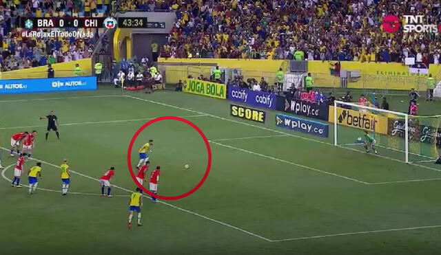Neymar abrió el marcador en el Maracaná. Foto: captura TNT Sports