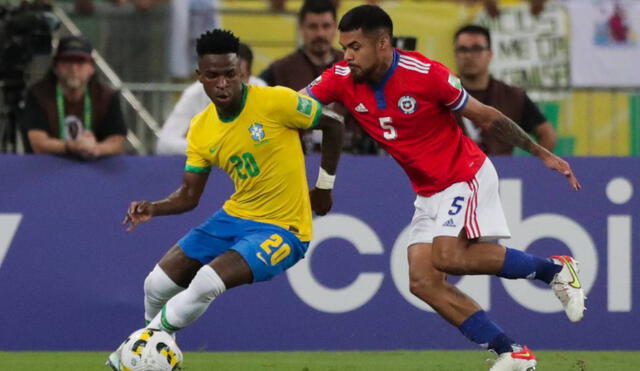 Brasil derrota a La Roja por la penúltima fecha de las Eliminatorias. Foto: EFE