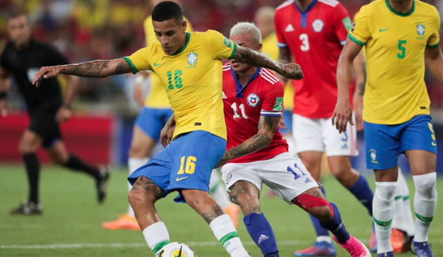 Con tantos de Neymar y Vinicius, Brasil derrota a Chile. Foto: EFE