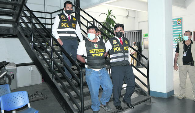Detenidos. Nueve de los 24 miembros de la organización criminal fueron capturados. Foto: difusión