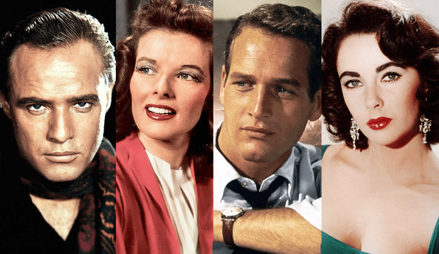 Marlon Brando, Katharine Hepburn, Paul Newman y Elizabeth Taylor son parte de la lista de actores que rechazaron un Oscar. Foto: composición La República