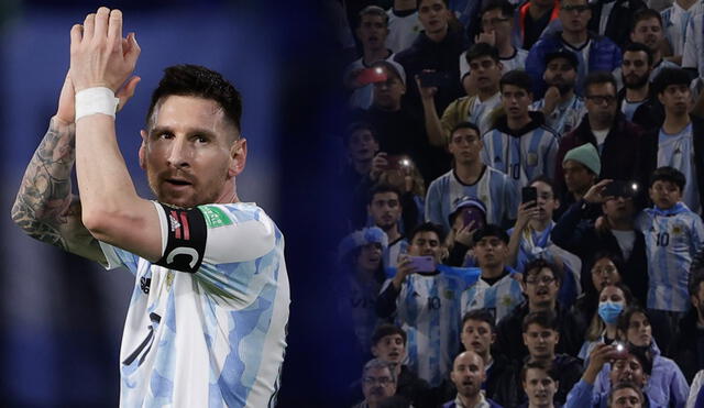 Lionel Messi fue ovacionado por los hinchas presentes en La Bombonera en el último partido de Argentina. Foto: composición/EFE