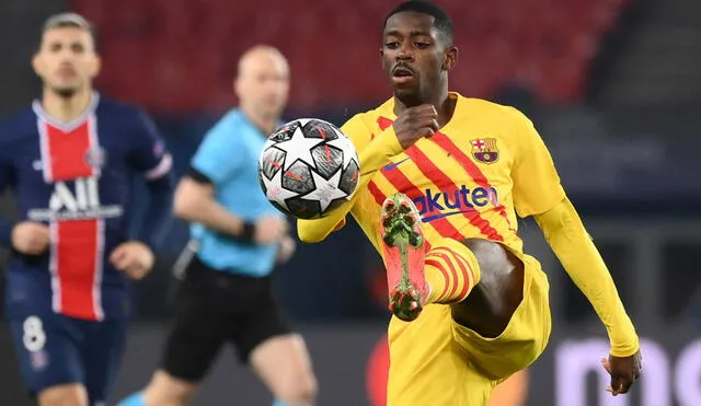 Ousmane Dembélé juega en el FC Barcelona desde el 2017. Foto: AFP