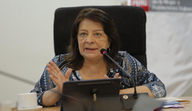 Diana Miloslavic se pronunció a dos días de que el Congreso debata y vote la moción de vacancia presidencial contra Pedro Castillo. Foto: MIMP