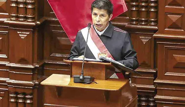 El presidente Pedro Castillo acudirá al Congreso el lunes 28 de marzo. Foto: difusión