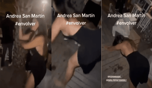 La modelo Andrea San Martín bailando. Foto: Andrea San Martín/Instagram