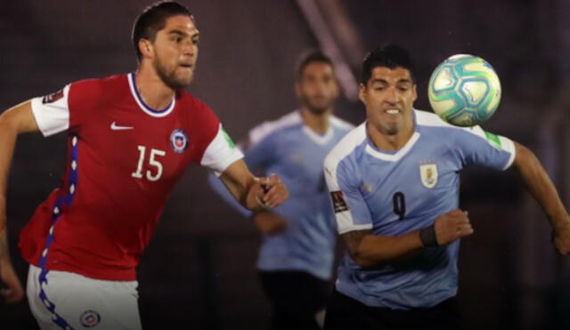 Chile vs. Uruguay: en el primer partido entre ambos por Eliminatorias Qatar 2022, los charrúas ganaron por 2-1. Foto: EFE