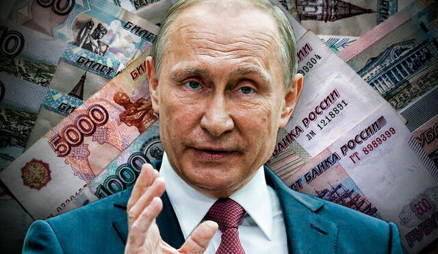 El presidente ruso, Vladímir Putin, anunció la semana pasada que el país rechazará el pago del gas ruso en dólares y euros. Foto: composición/AFP/Europa Press