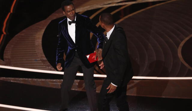 Will Smith golpeó a Chris Rock en los Premios Oscar 2022. FOTO: EFE