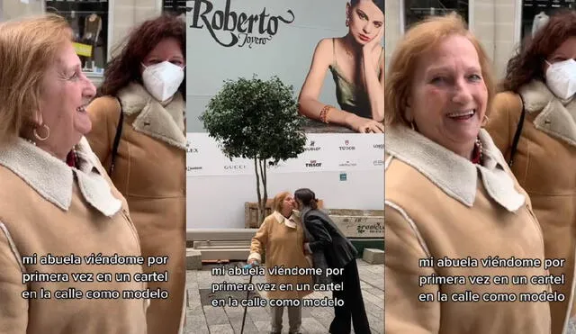 La abuelita miró a su engreída con orgullo por todo lo que estaba logrando. Foto: captura de TikTok