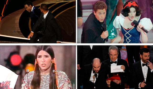 Escándalos y polémicas en los Oscar. Foto: composición/LR