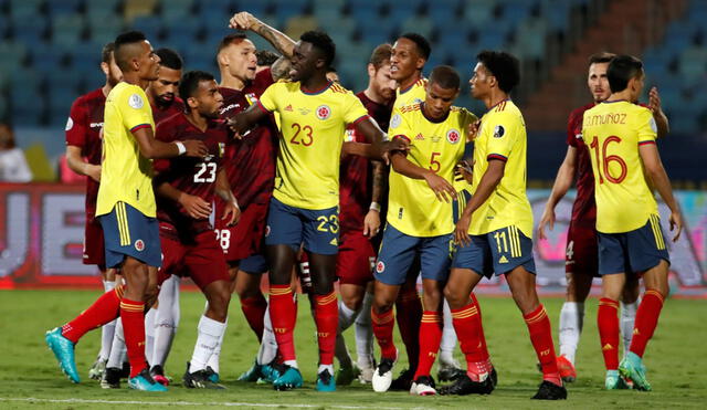 Venezuela y Colombia se verán las caras en el cierre de las eliminatorias. Foto: EFE