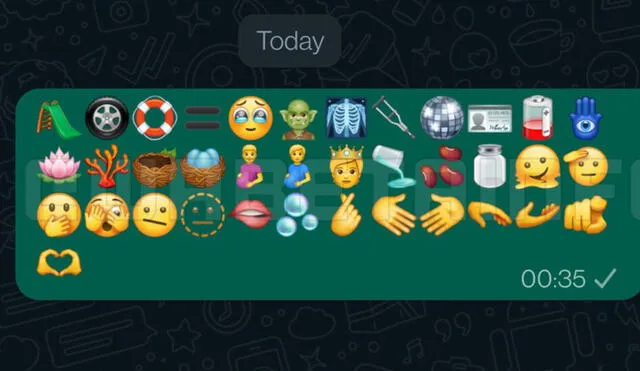 La nueva colección de emojis ha aparecido en la versión de WhatsApp Beta 2.22.8.8. Foto: WABetaInfo