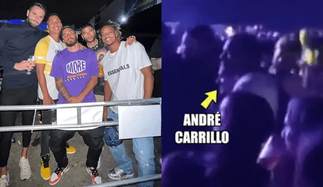 André Carrillo asistió a fiesta y concierto el último fin de semana. Foto: composición/Jazmín Ceras/capruta de Willax