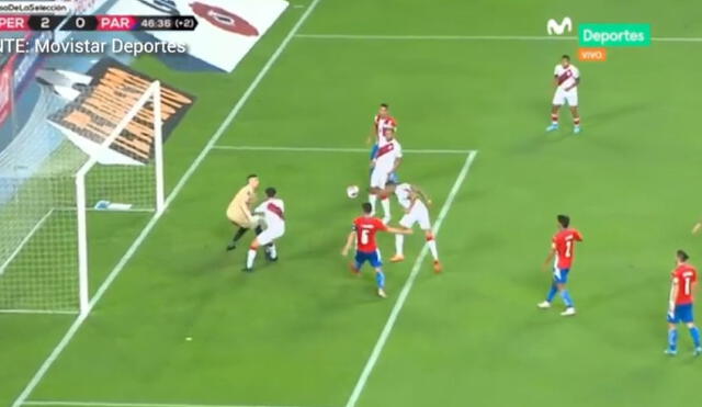 Perú gana 2-0 a Paraguay. Foto: captura Movistar Deportes