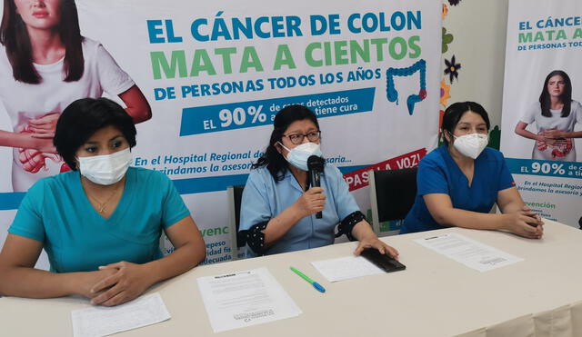 Especialistas piden a personas acudir a evaluaciones preventivas del cáncer de colón. Foto: Hospital Regional de Moquegua
