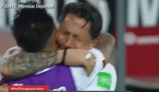 Perú ganó 2-0 a Paraguay. Foto: captura Movistar Deportes