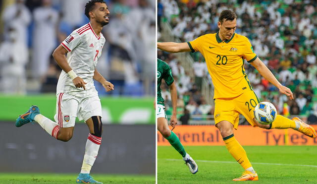 El ganador del duelo entre Emiratos Árabes Unidos y Australia deberá jugar un partido más para definir si clasifica o no al Mundial. Foto: UEA NT/Socceroos