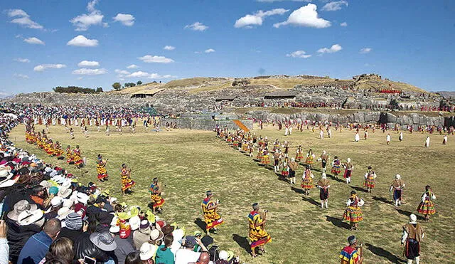 Escenificación. "Fiesta del Sol" se realiza cada año en la explanada de Sacsayhuamá. Foto: La República