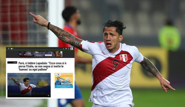 Gianluca Lapadula abrió el camino de la victoria ante Paraguay. Foto: Twitter/Selección Perú