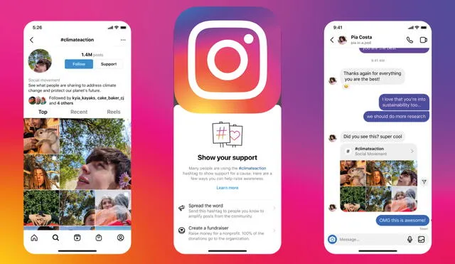 Las plataformas se suman al apoyo internacional frente a temas sociales. Foto: composición LR/ Instagram