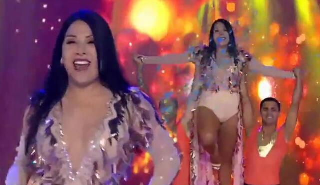 Tula Rodríguez reveló que sintió nervios por su baile. Foto: captura/América Tv