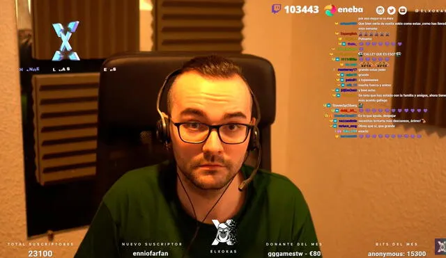 El creador de contenido estuvo visiblemente afectado por sus declaraciones pasadas. Foto: captura de Twitch