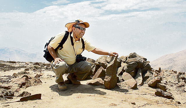 Arqueólogo. Jonathan Palacios dirigió los trabajos de investigación y conservación. Foto: difusión