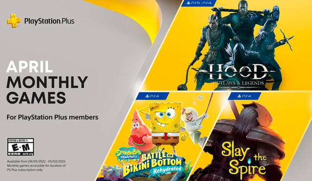 Los juegos gratis del mes de PlayStation Plus se podrán descargar a partir del 4 de abril de 2022. Foto: PlayStation