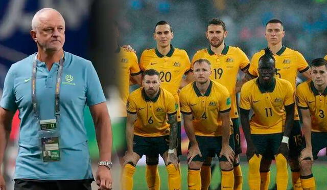 Australia enfrentará a Emiratos Árabes Unidos y el ganador se medirá contra Perú por el repechaje rumbo a Qatar 2022. AFP/composición