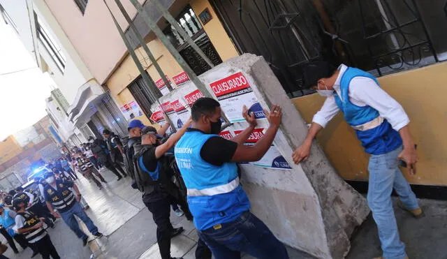 Agentes de Fiscalización y efectivos policiales ingresaron de manera sorpresiva. Foto: MML